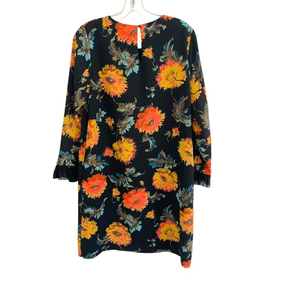 Otto D'Ame Dress Size 4 Floral Black Shift Anthropologie - Picture 4 of 5